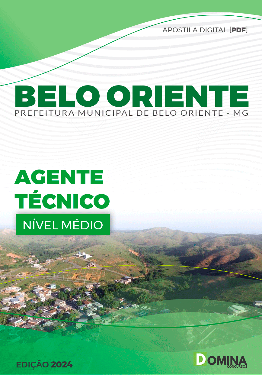Apostila Pref Belo Oriente MG 2024 Agente Técnico