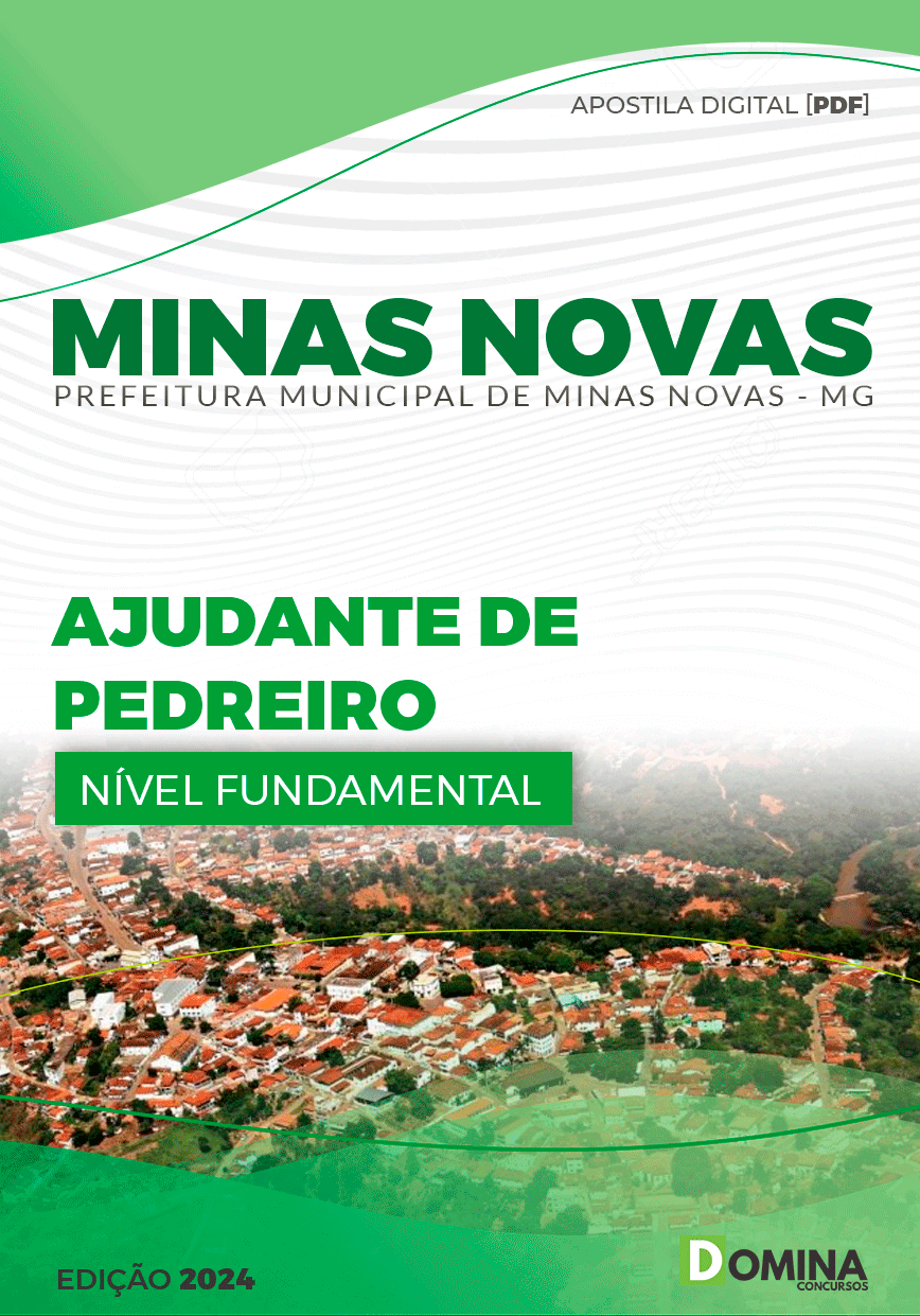Apostila Pref Minas Novas MG 2024 Ajudante Pedreiro