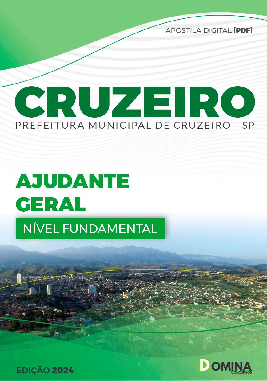 Apostila Pref Cruzeiro SP 2024 Ajudante Geral