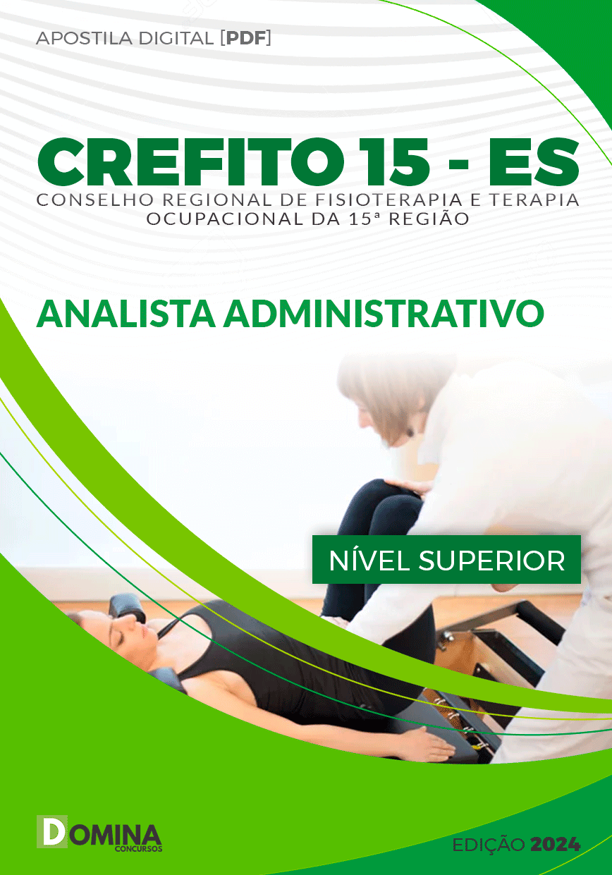 Apostila CREFITO 15 ES 2024 Analista Administrativo
