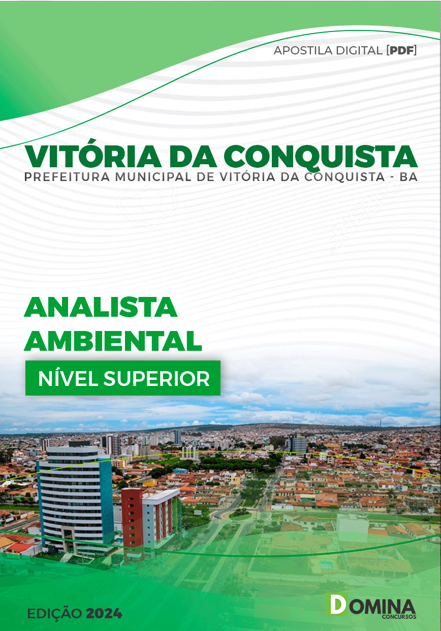 Apostila Pref Vitória da Conquista BA 2024 Analista Ambiental