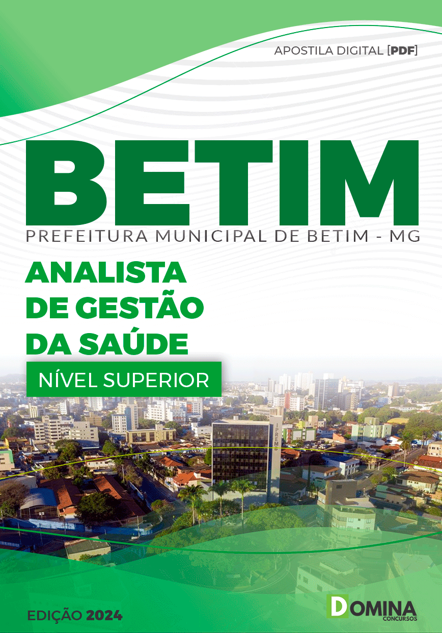 Apostila Pref Betim MG 2024 Analista de Gestão da Saúde
