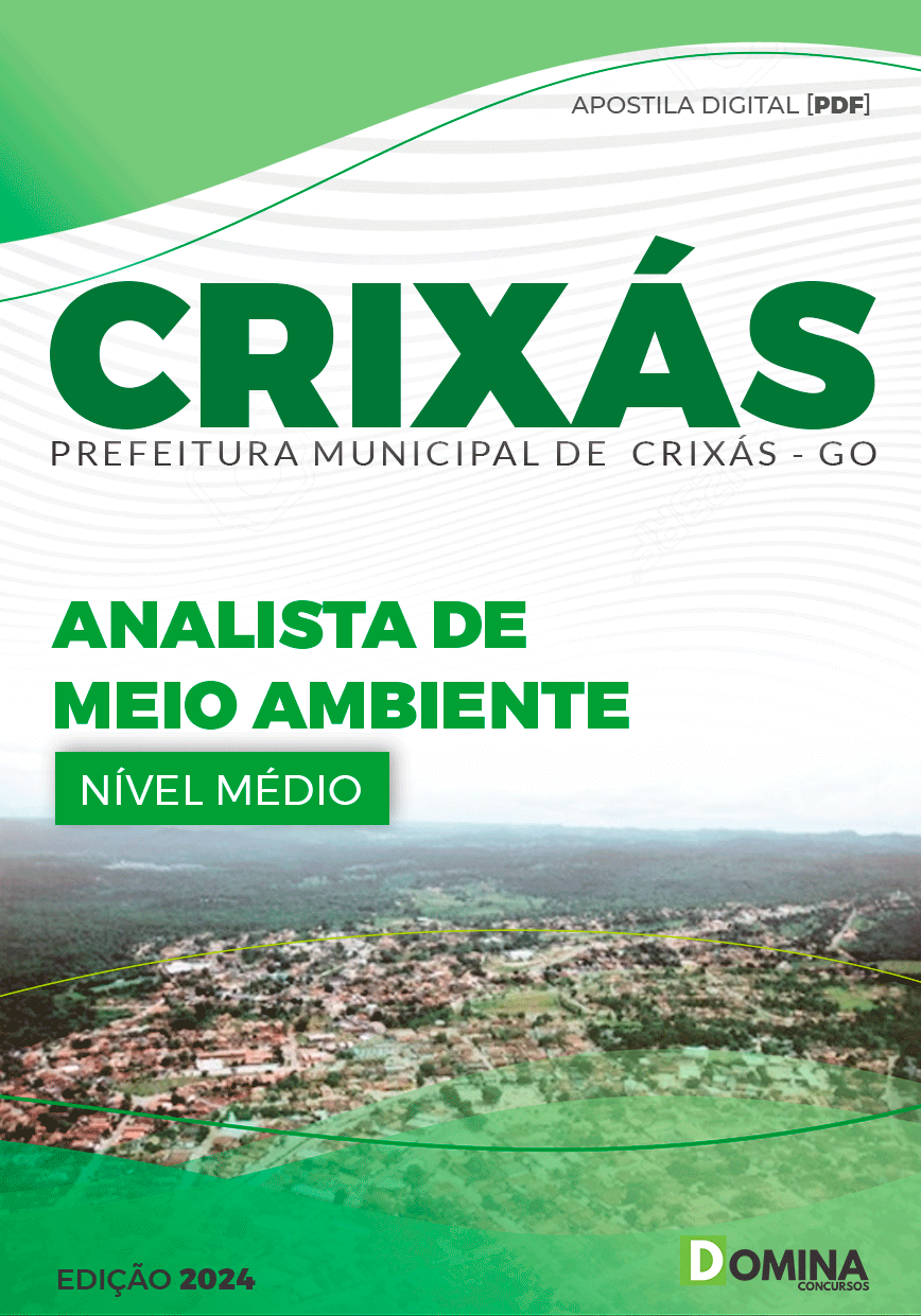Apostila Pref Crixás GO 2024 Analista Meio Ambiente