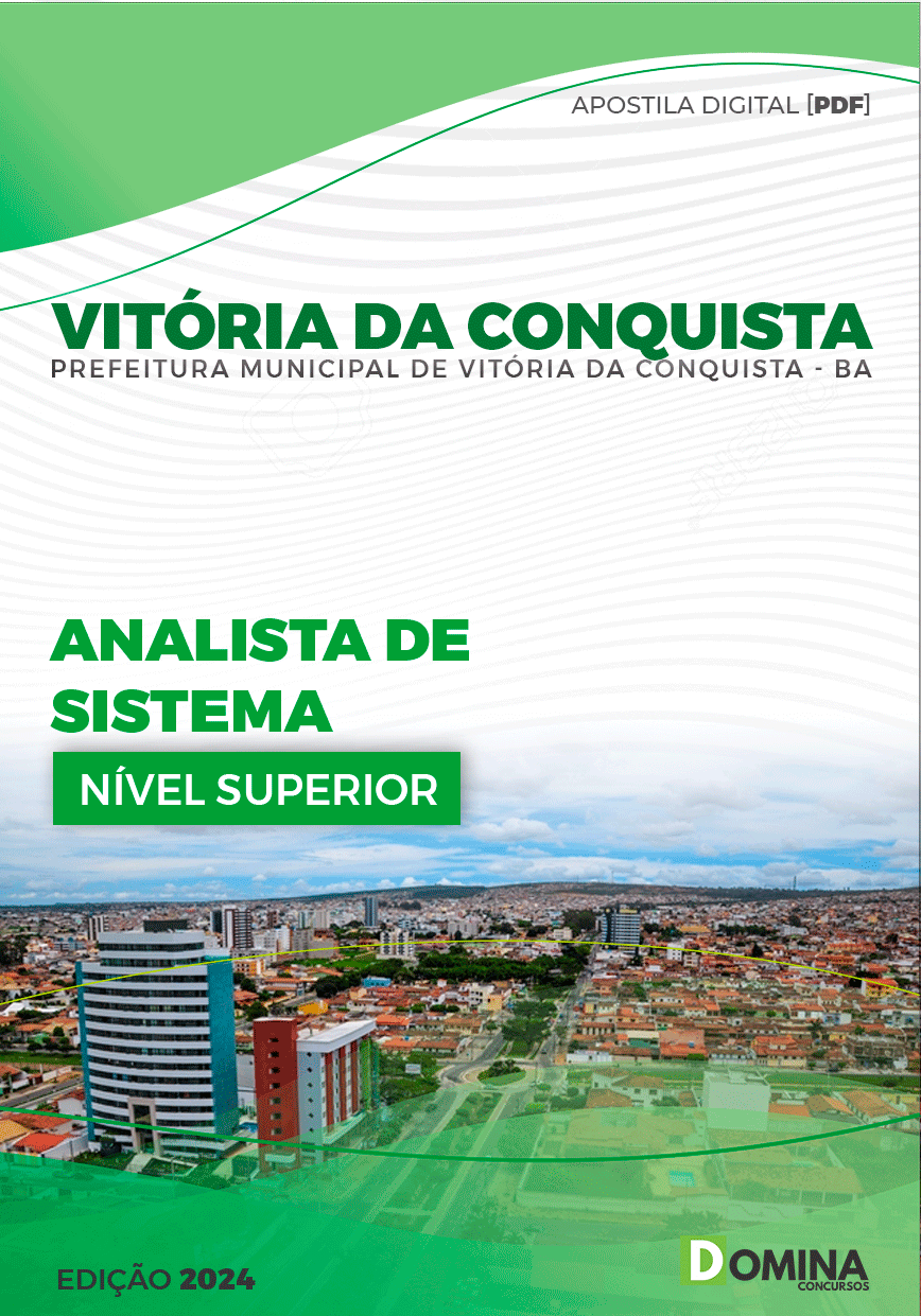 Apostila Pref Vitória da Conquista BA 2024 Analista Sistema