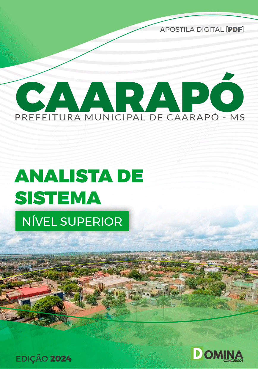 Apostila Pref Caarapó MS 2024 Analista Sistema