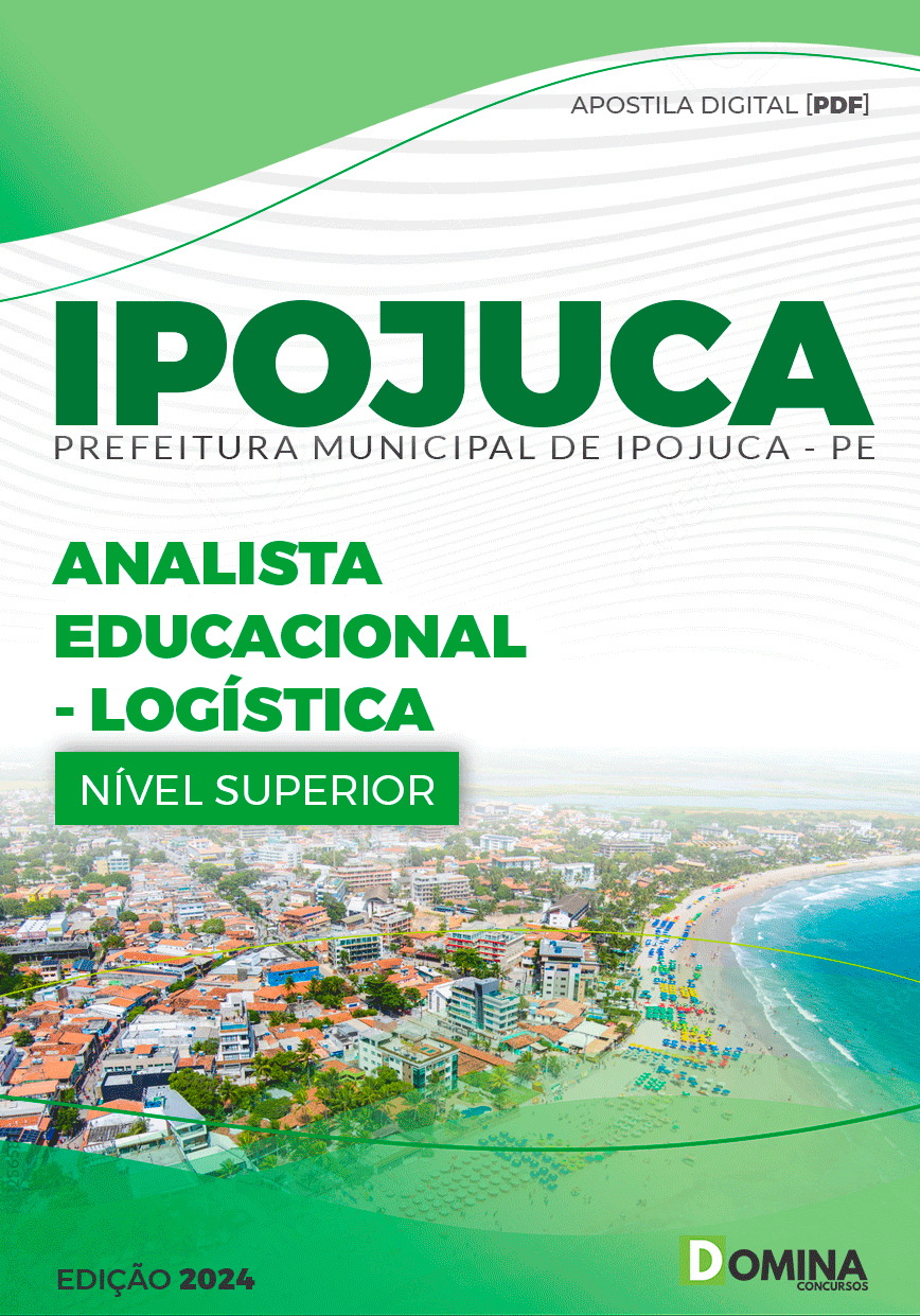 Apostila Pref Ipojuca PE 2024 Analista Educacional Logística