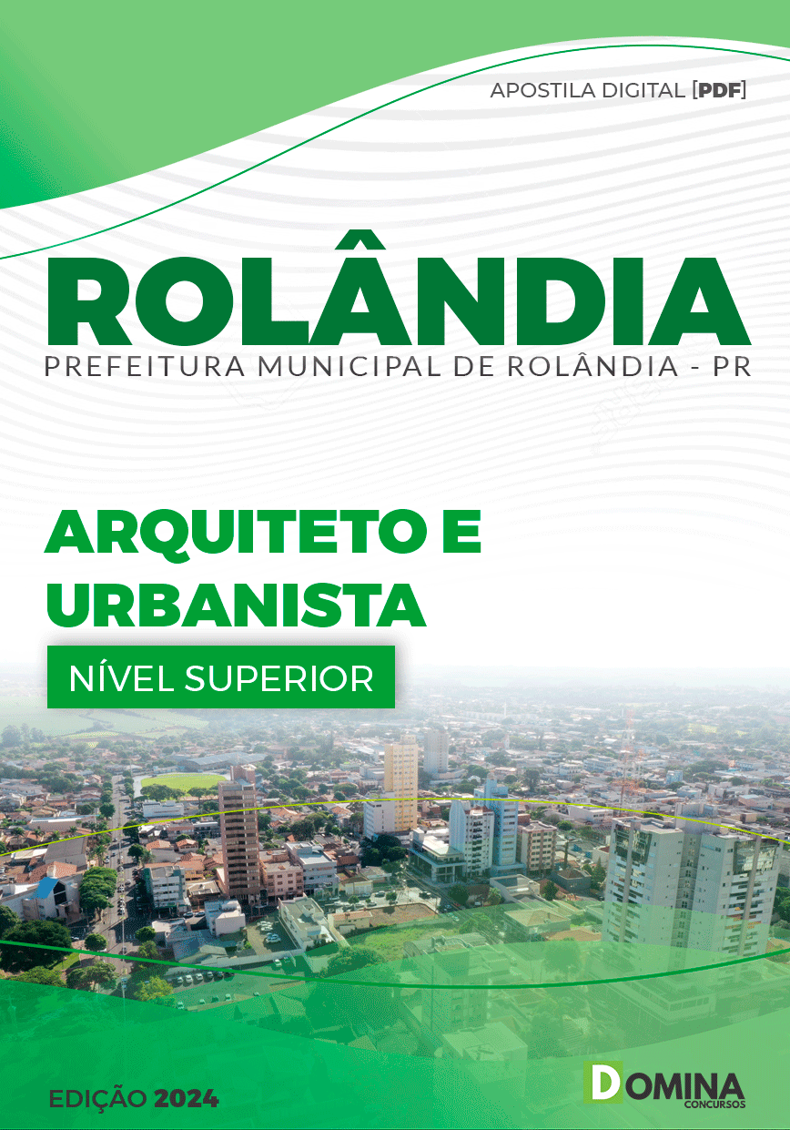 Apostila Pref Rolândia PR 2024 Arquiteto e Urbanista