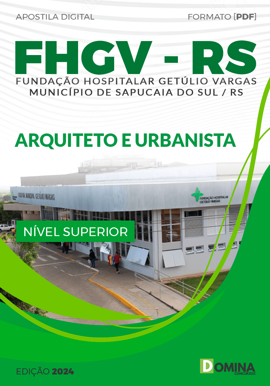 Apostila Concurso FHGV RS 2024 Arquiteto Urbanista