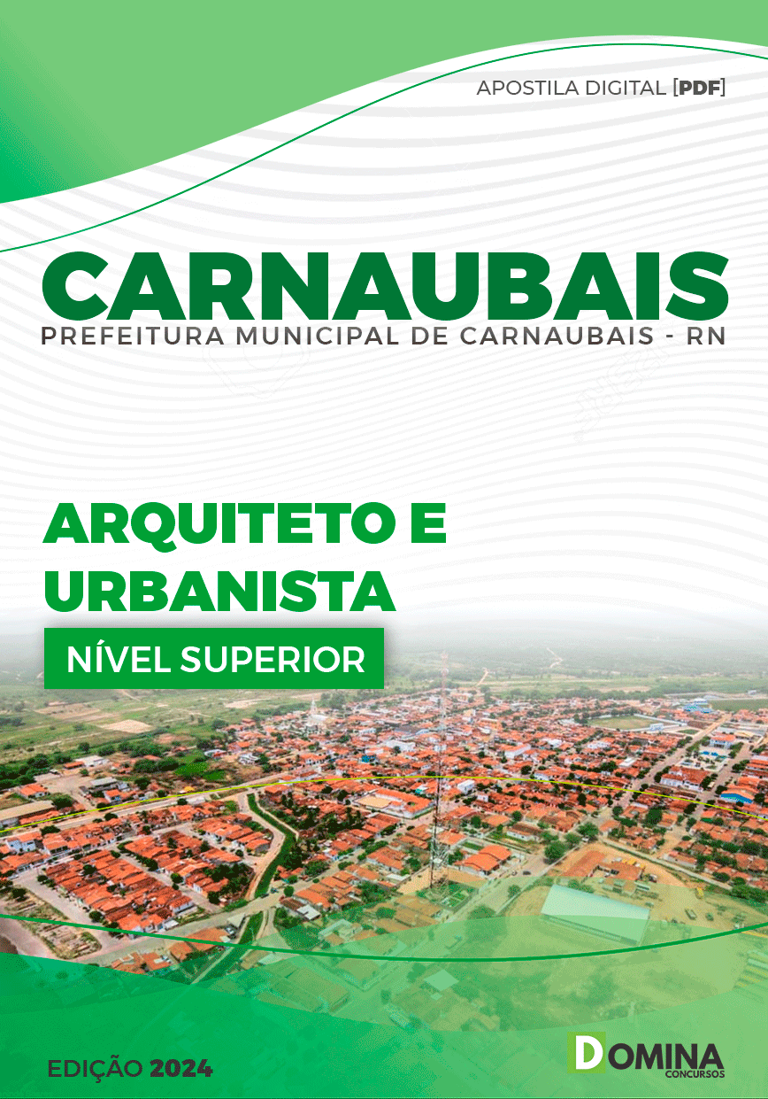 Apostila Pref Carnaubais RN 2024 Arquiteto Urbanismo