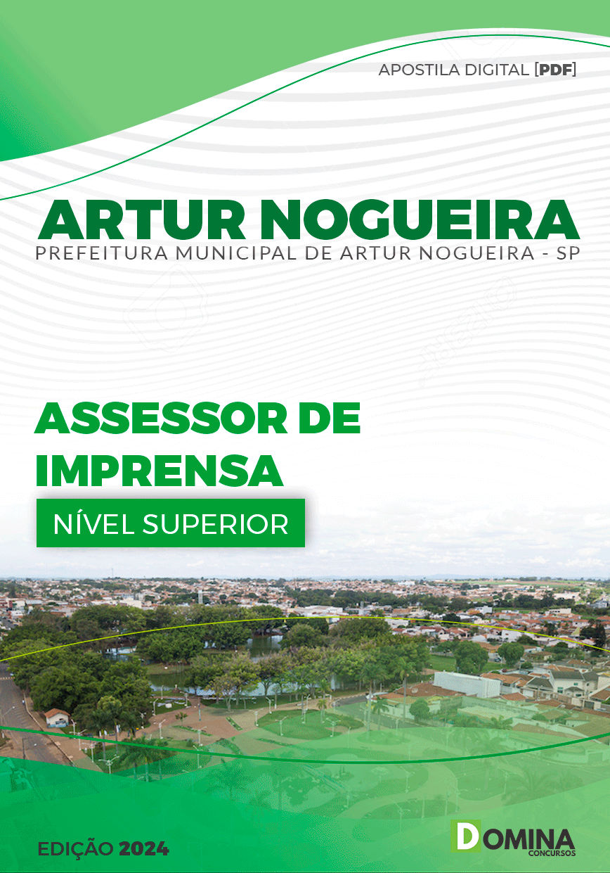 Apostila Pref Artur Nogueira SP 2024 Assessor de Imprensa