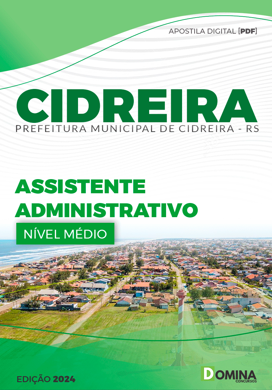 Apostila Pref Cidreira RS 2024 Assistente Administrativo