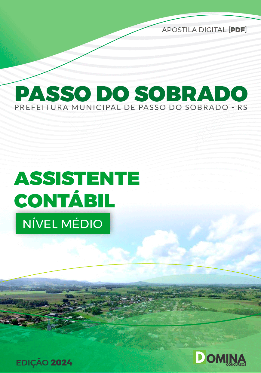 Apostila Pref Passo do Sobrado RS 2024 Assistente Contábil