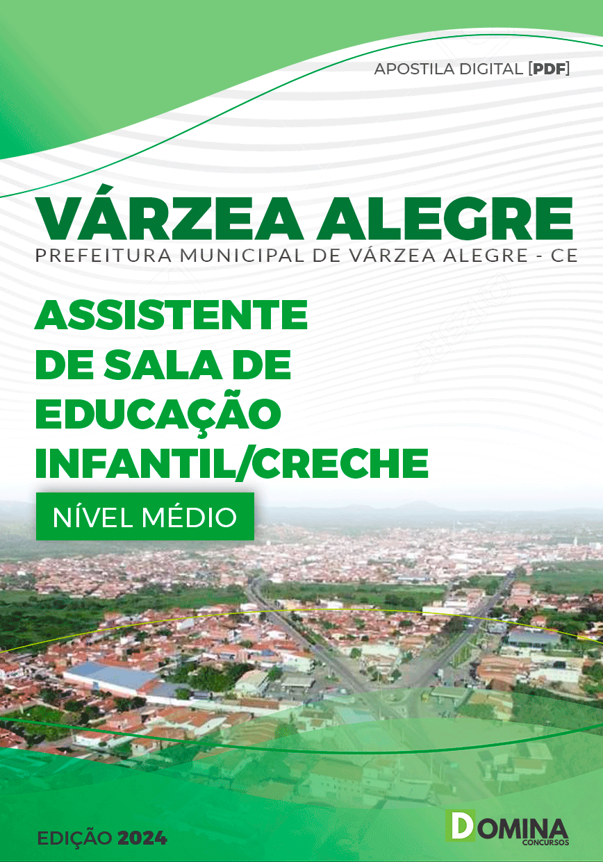 Apostila Pref Várzea Alegre CE 2024 Assistente Sala Educação Infantil Creche
