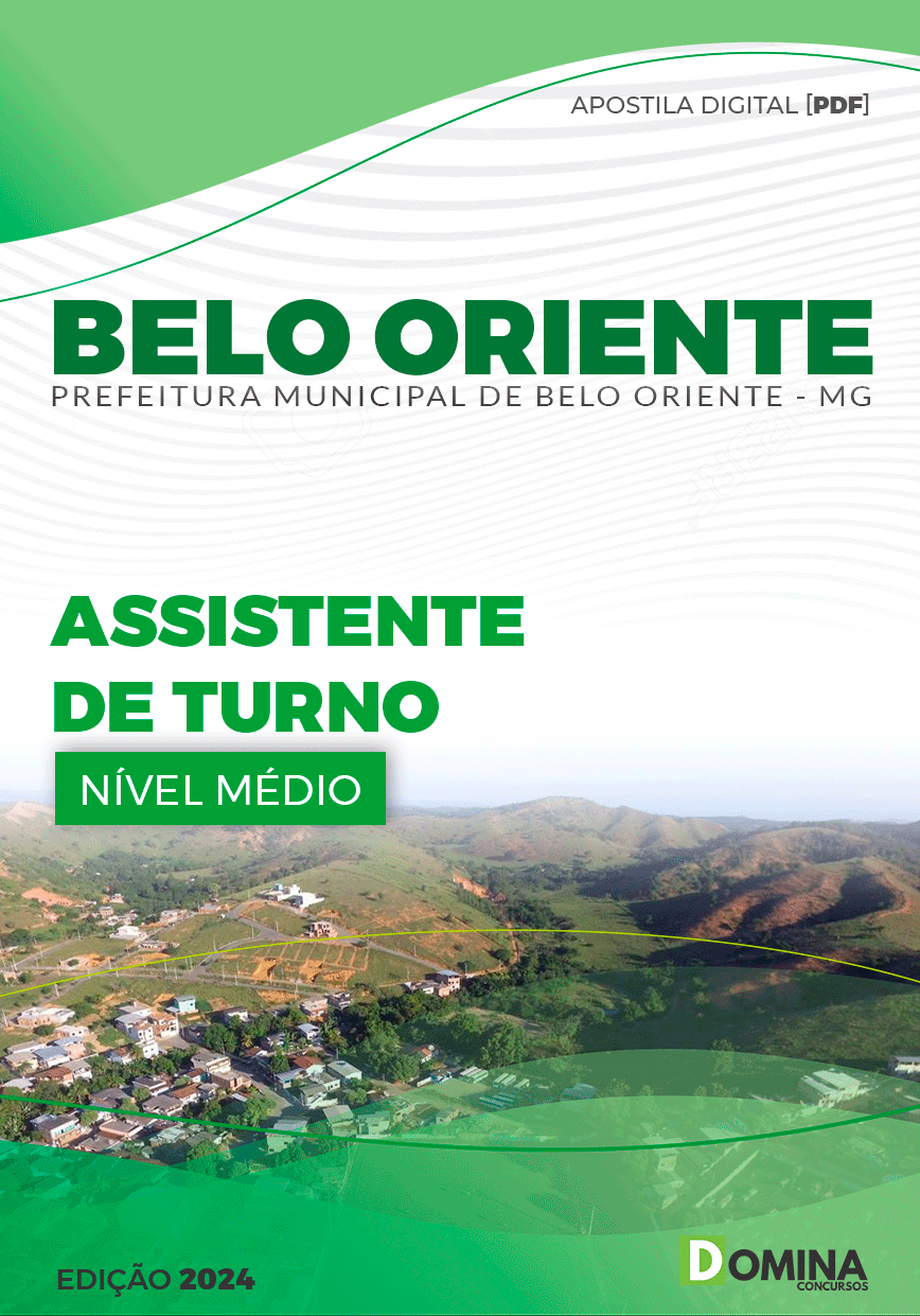 Apostila Pref Belo Oriente MG 2024 Assistente Turno