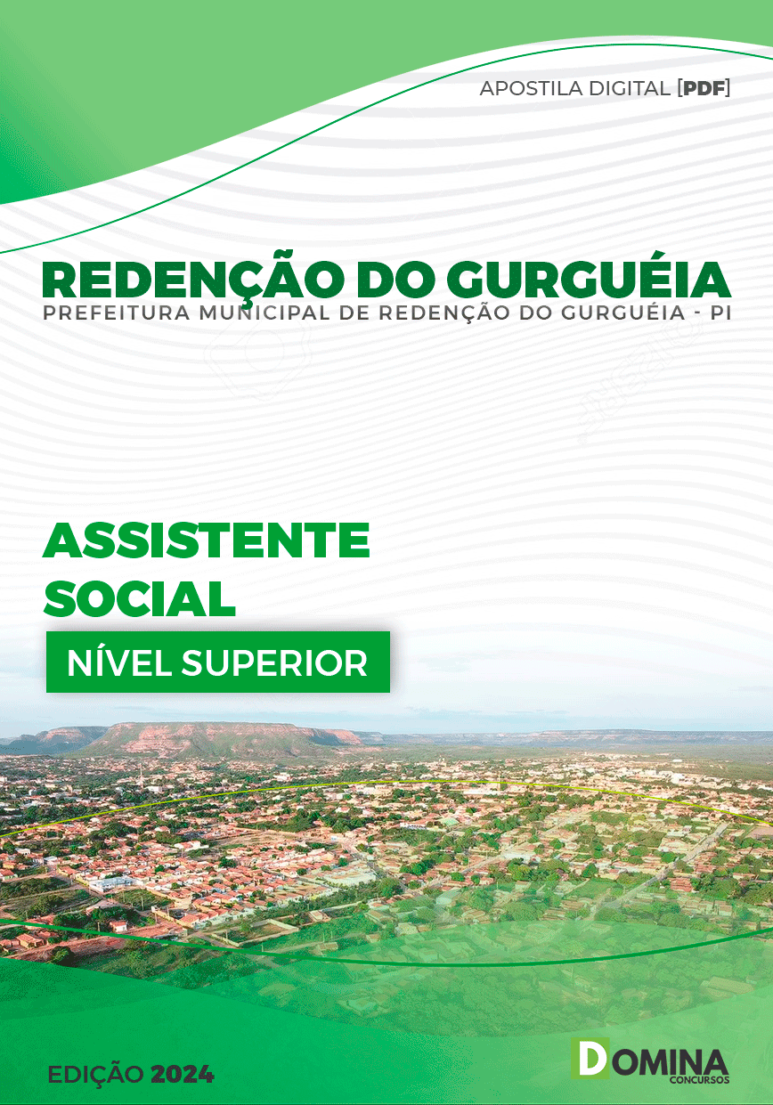 Apostila Pref Redenção do Gurguéia PI 2024 Assistente Social