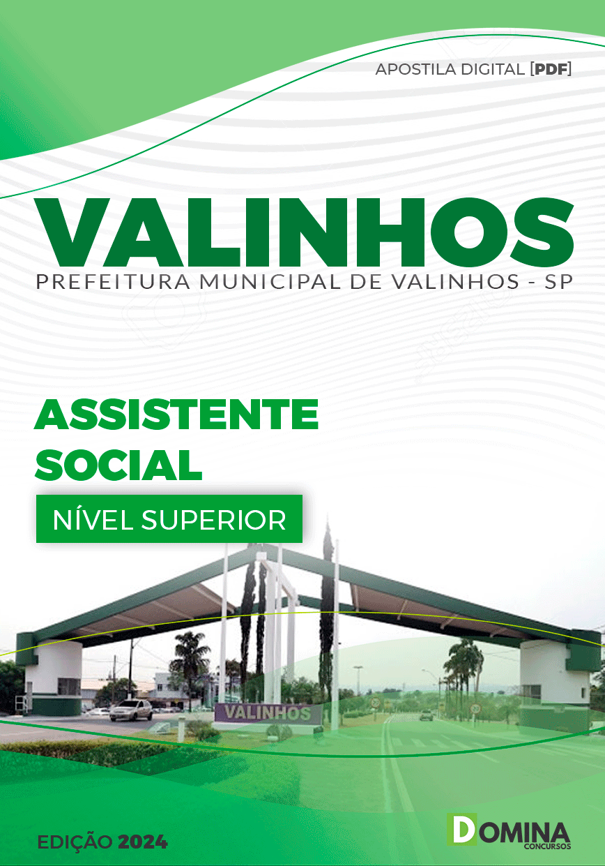 Apostila Pref Valinhos SP 2024 Assistente Social
