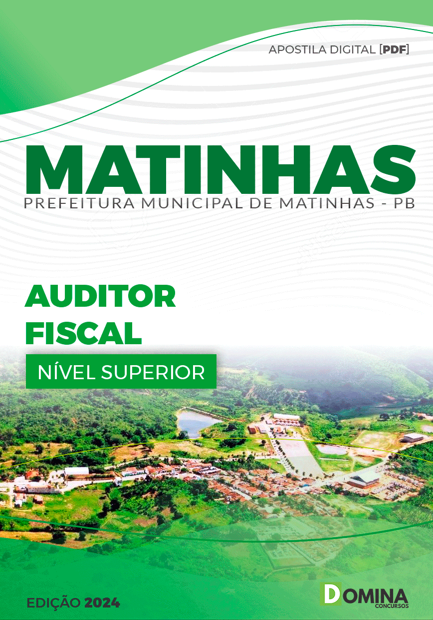 Apostila Pref Matinhas PB 2024 Auditor Fiscal Tributos
