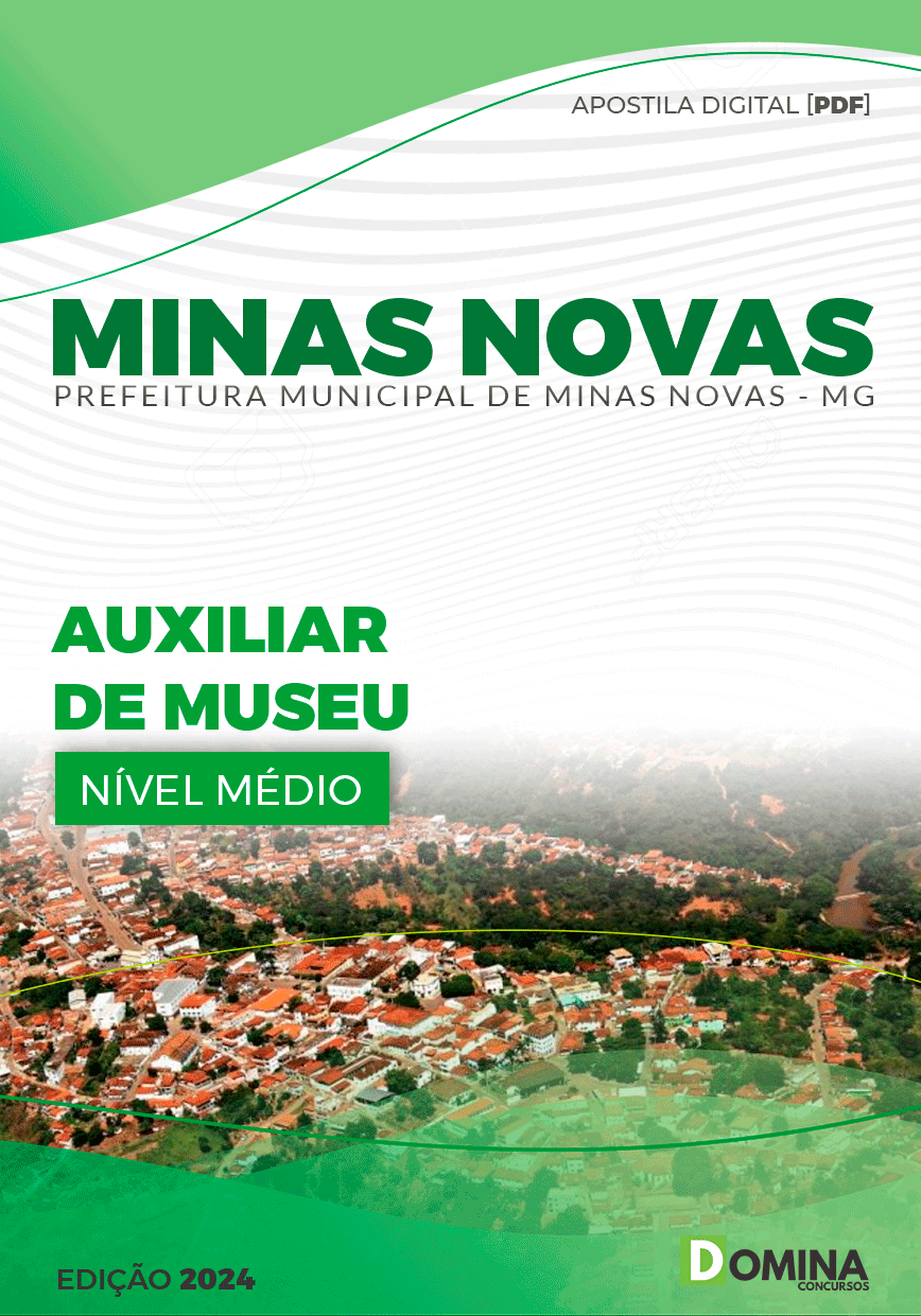 Apostila Pref Minas Novas MG 2024 Auxiliar Museu