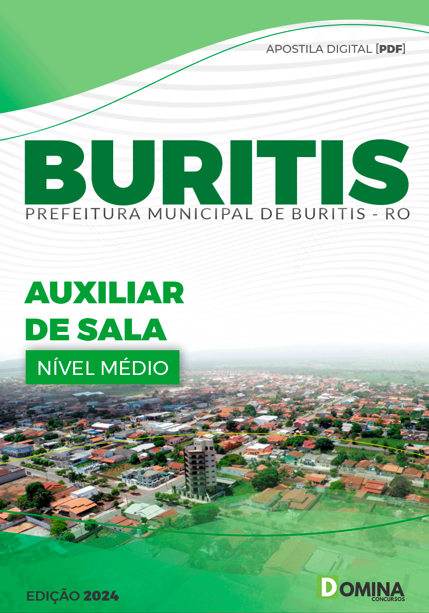 Apostila Pref Buritis RO 2024 Auxiliar Sala
