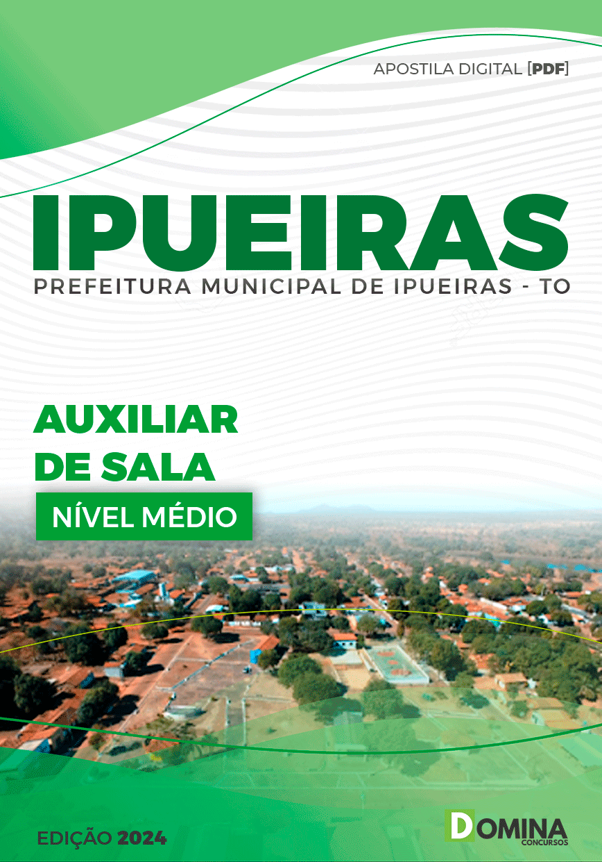 Apostila Pref Ipueiras TO 2024 Auxiliar de Sala