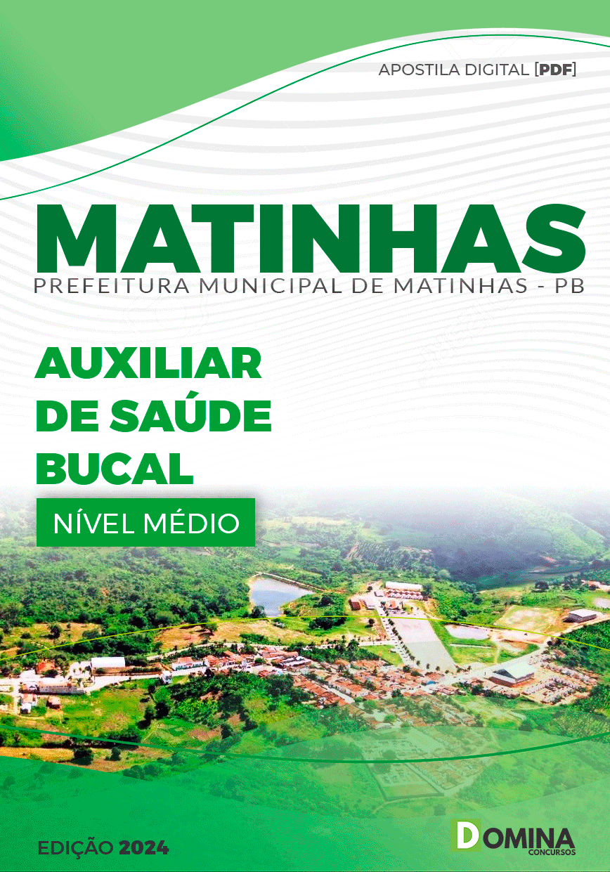 Apostila Pref Matinhas PB 2024 Auxiliar Saúde Bucal