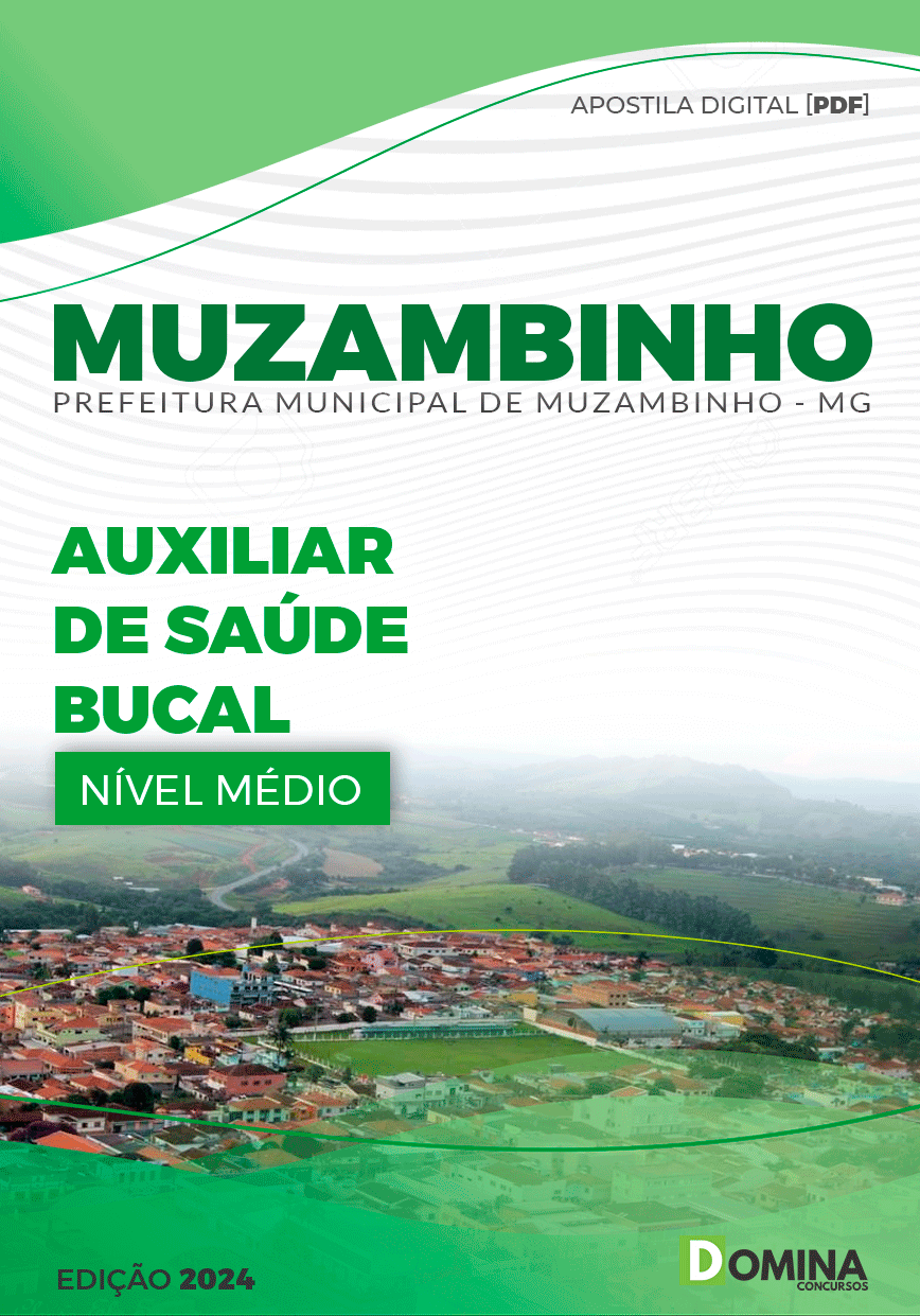 Apostila Pref Muzambinho MG 2024 Auxiliar Saúde Bucal