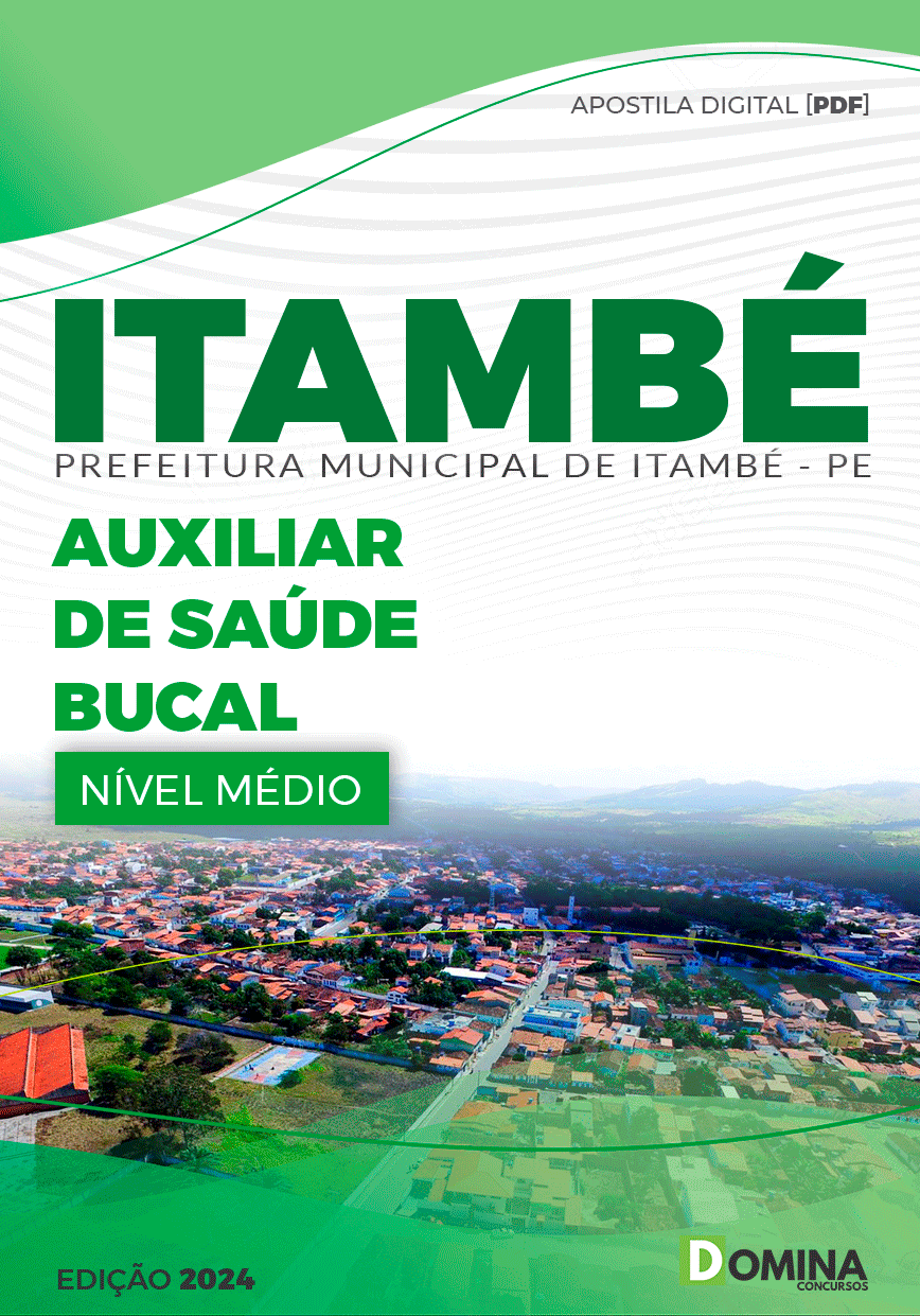 Apostila Pref Itambé PE 2024 Auxiliar de Saúde Bucal