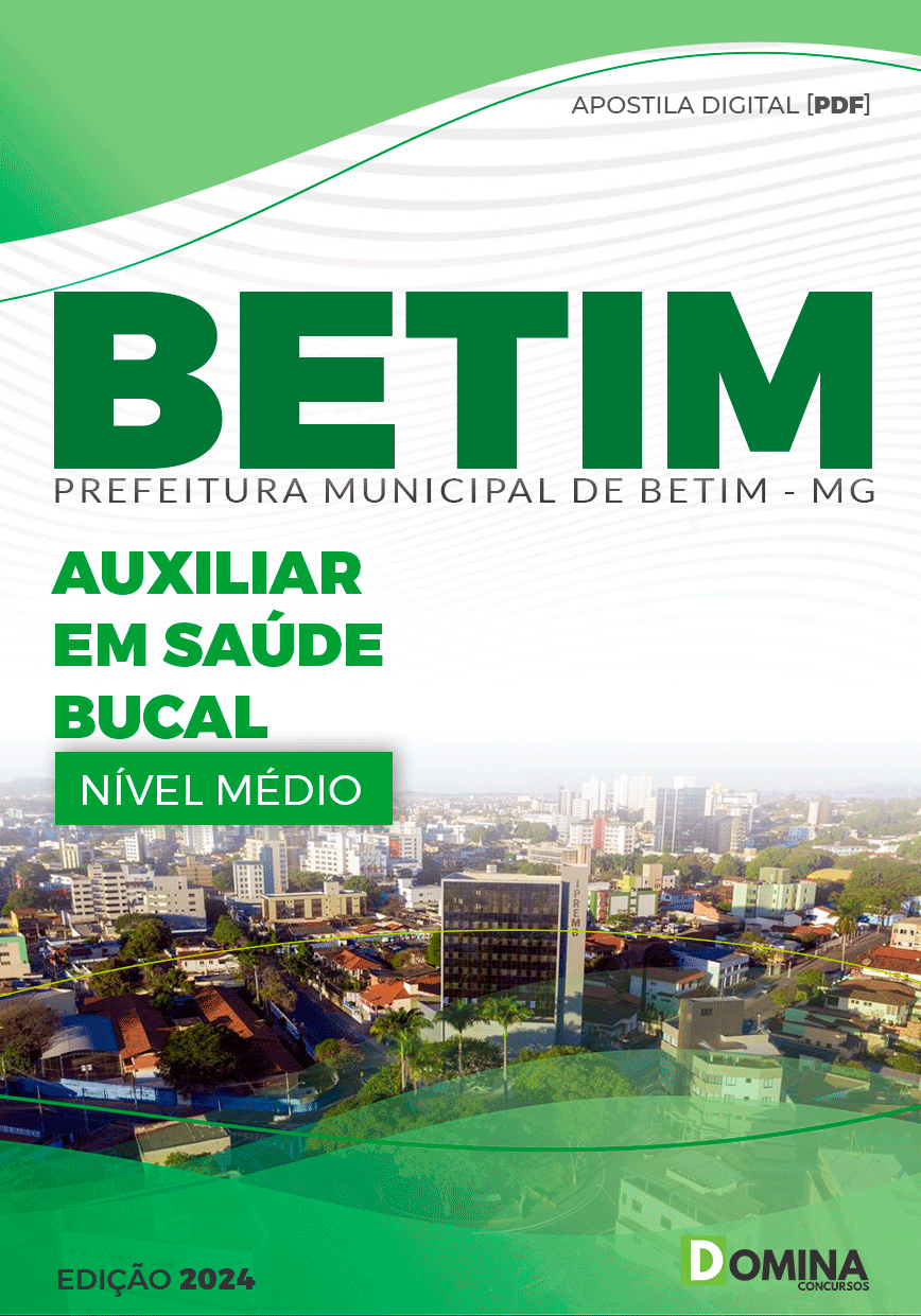 Apostila Pref Betim MG 2024 Auxiliar em Saúde Bucal
