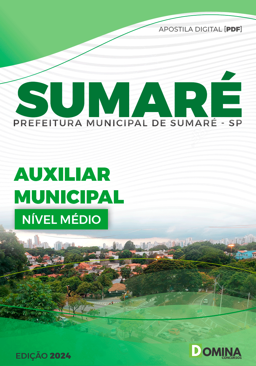 Apostila Pref Sumaré SP 2024 Auxiliar Municipal