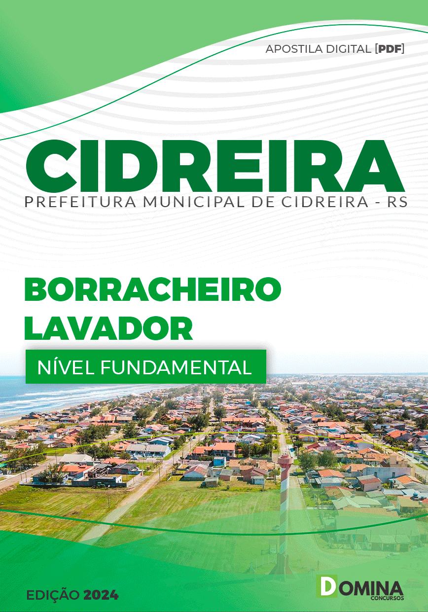 Apostila Pref Cidreira RS 2024 Borracheiro Lavador