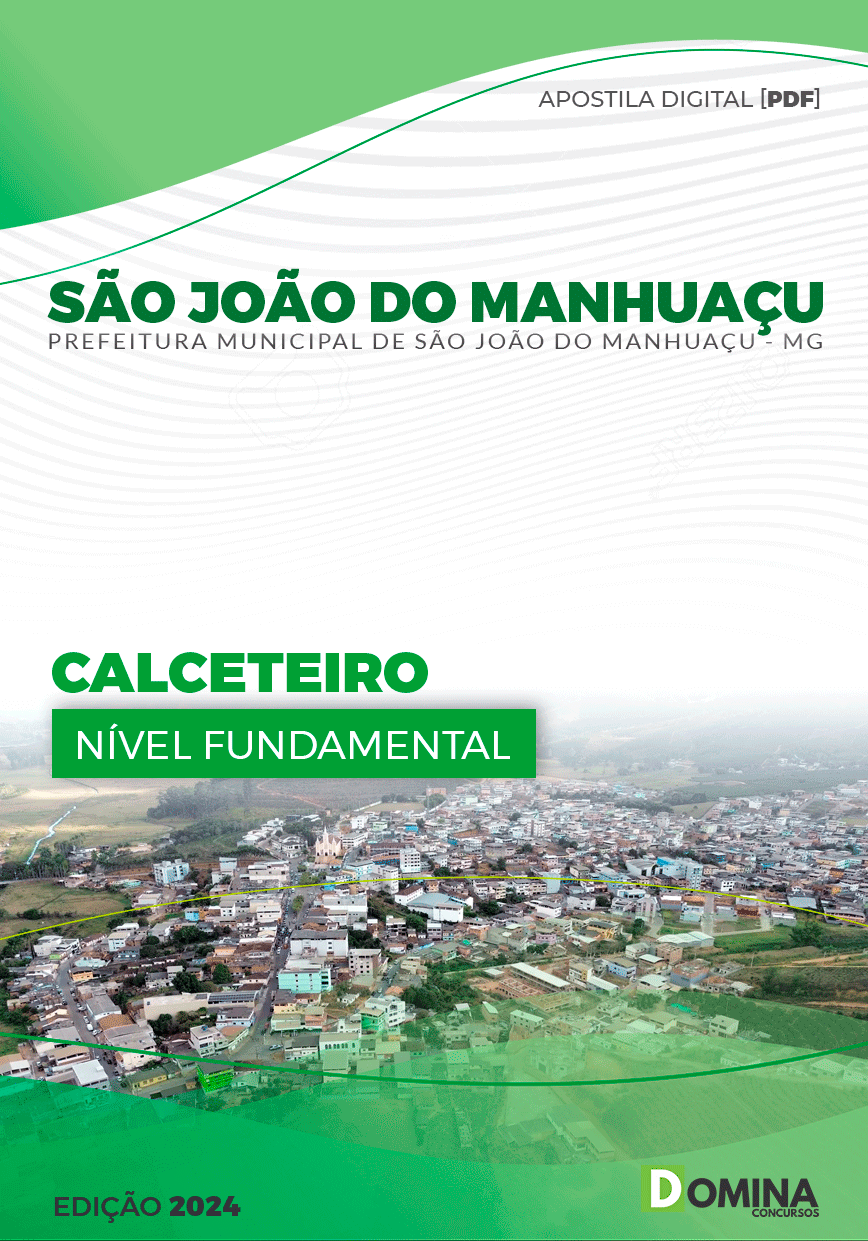 Apostila Pref São João do Manhuaçu MG 2024 Calceteiro