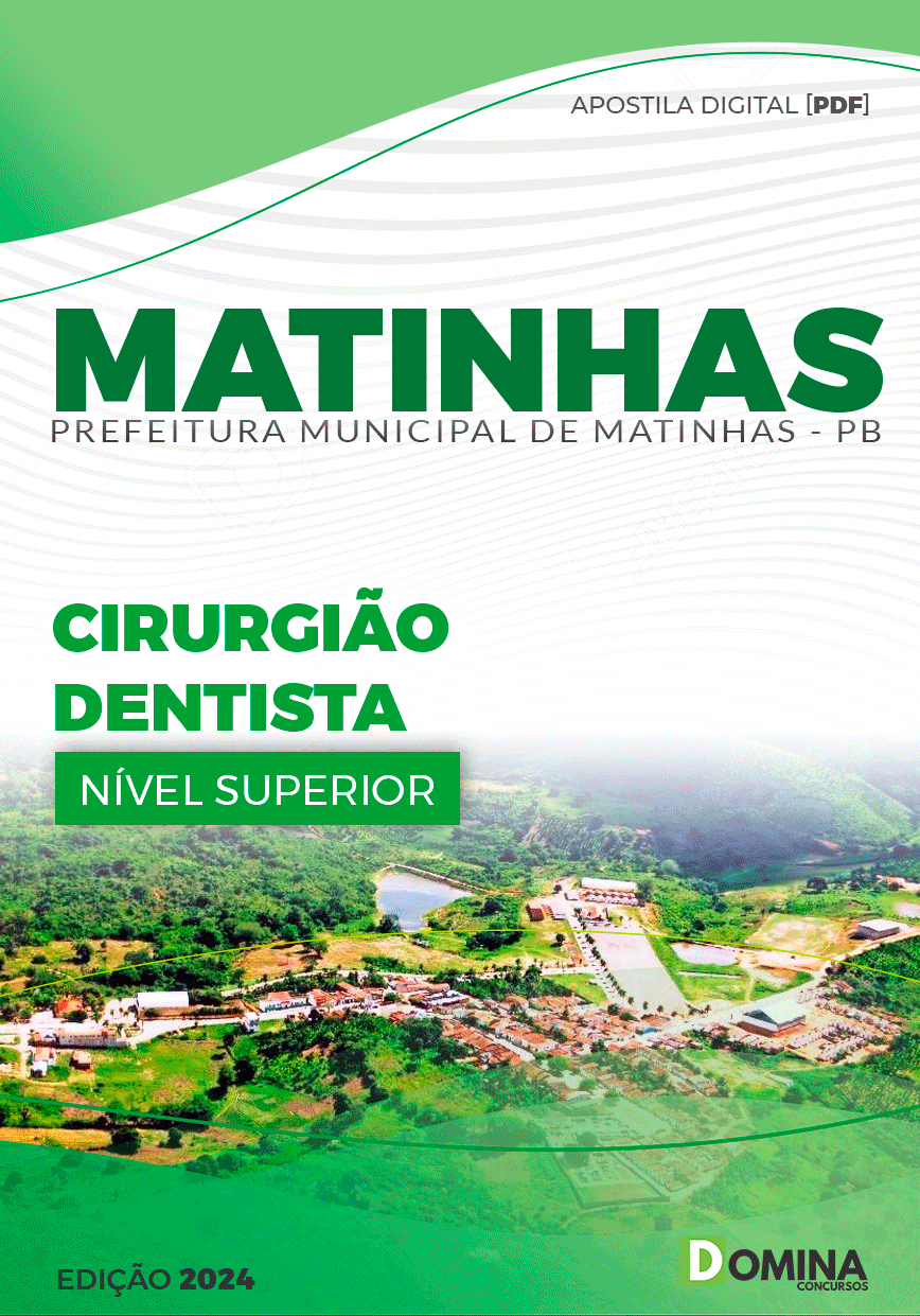 Apostila Pref Matinhas PB 2024 Cirurgião Dentista