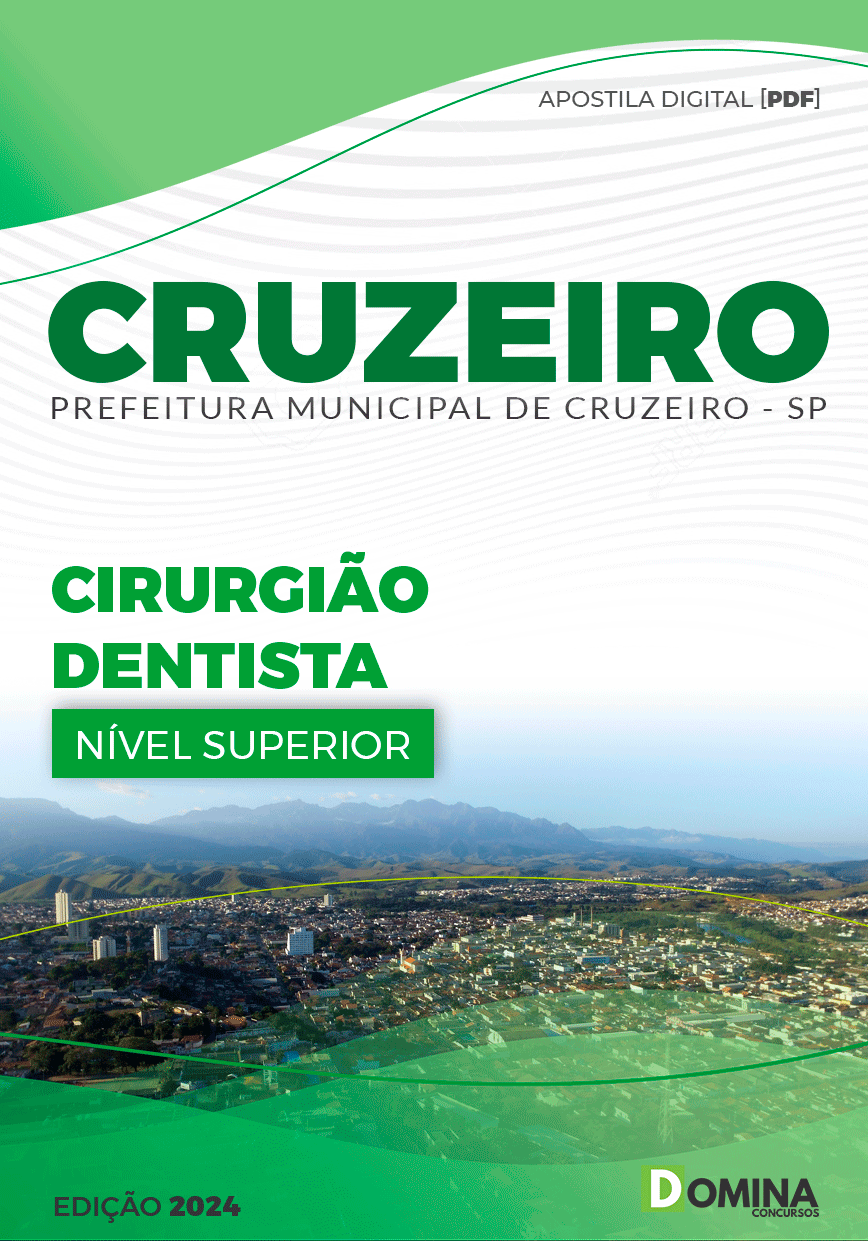 Apostila Pref Cruzeiro SP 2024 Cirurgião Dentista