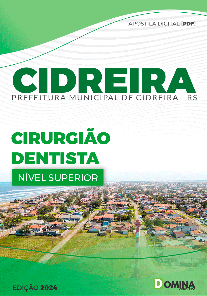Apostila Pref Cidreira RS 2024 Cirurgião Dentista