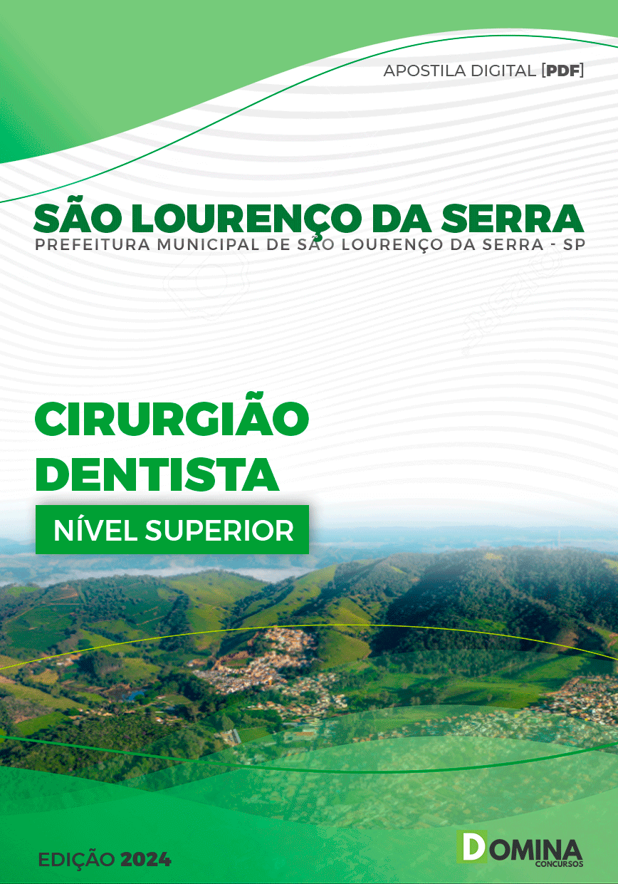 Apostila Pref São Lourenço da Serra SP 2024 Cirurgião Dentista