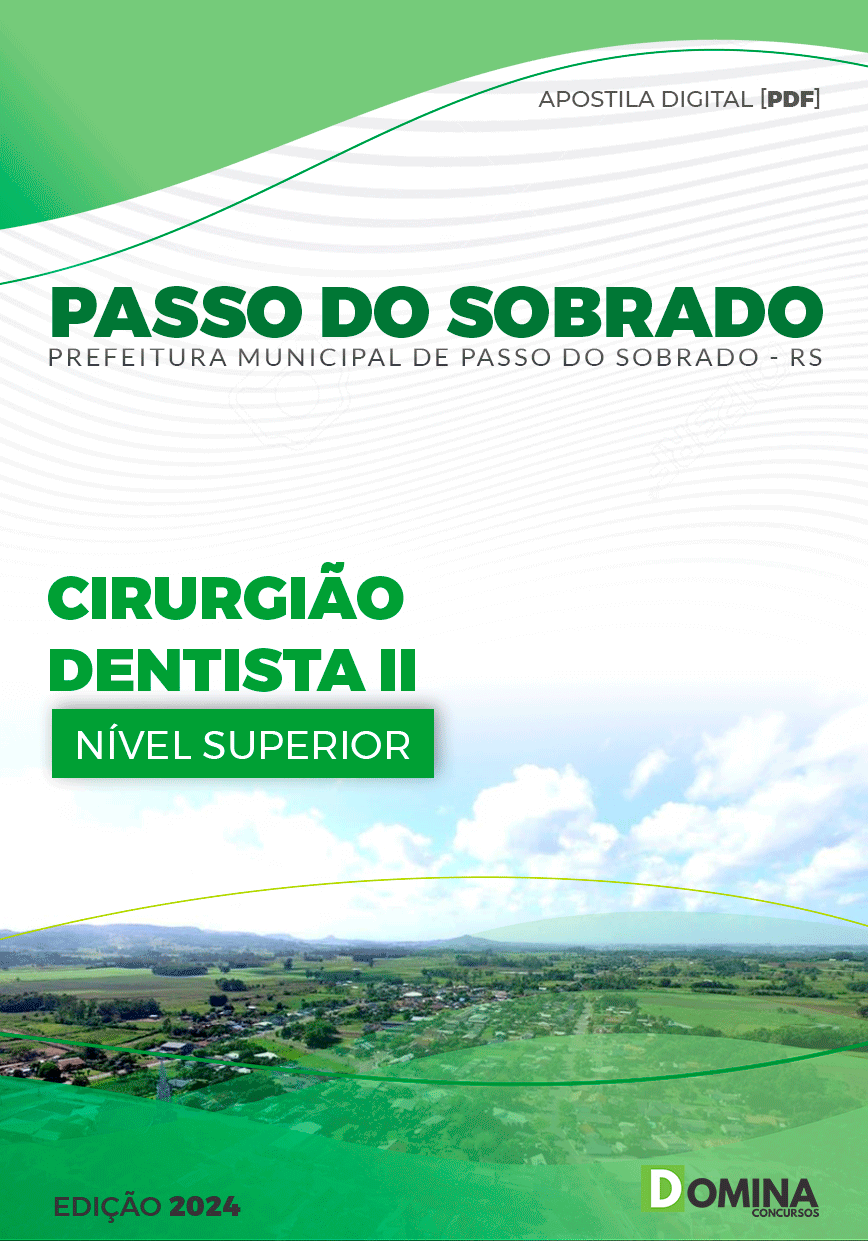 Apostila Pref Passo do Sobrado RS 2024 Cirurgião Dentista