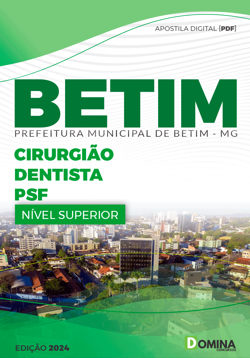 Apostila Pref Betim MG 2024 Cirurgião Dentista PSF