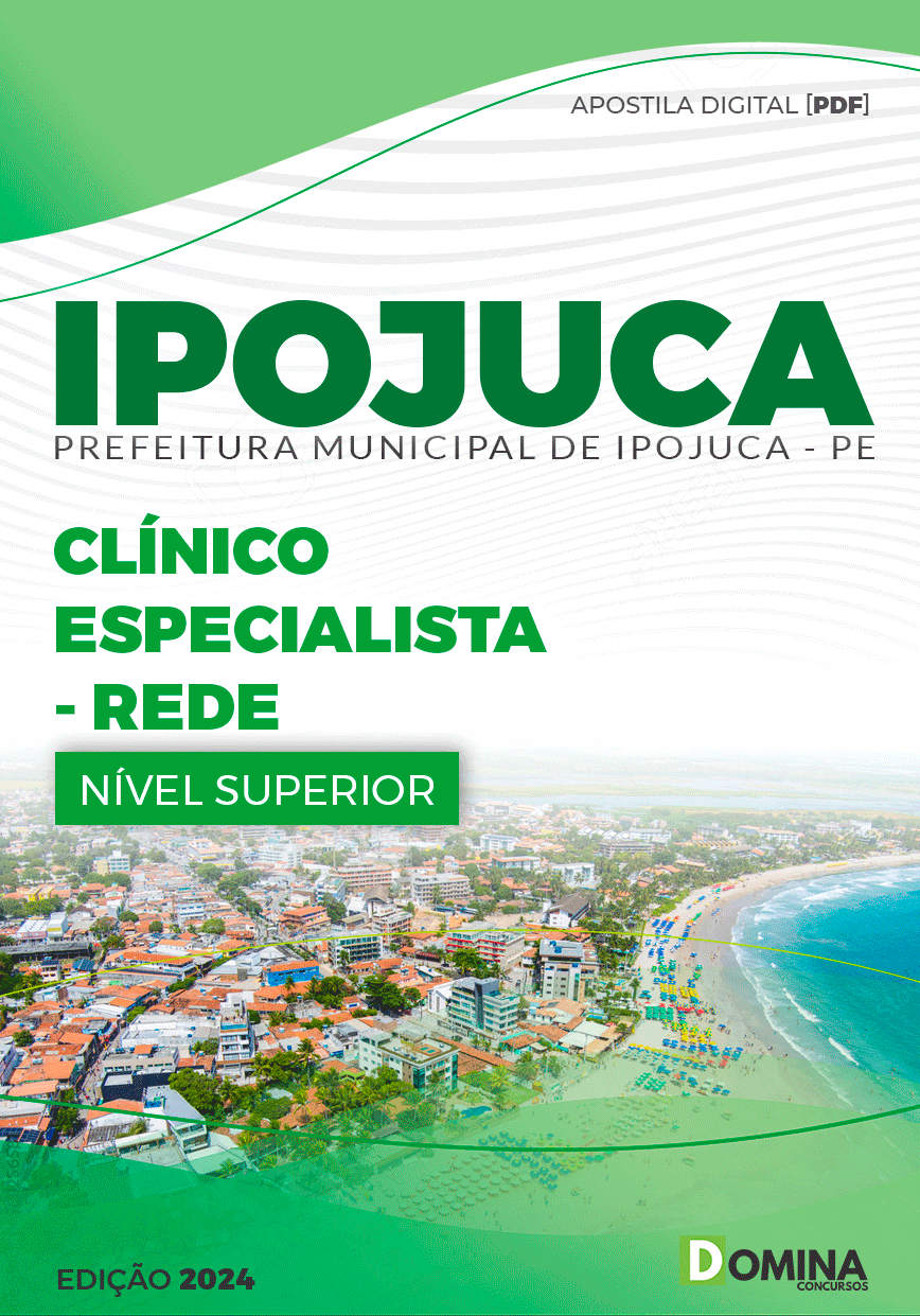 Apostila Pref Ipojuca PE 2024 Clínico Geral Plantonista