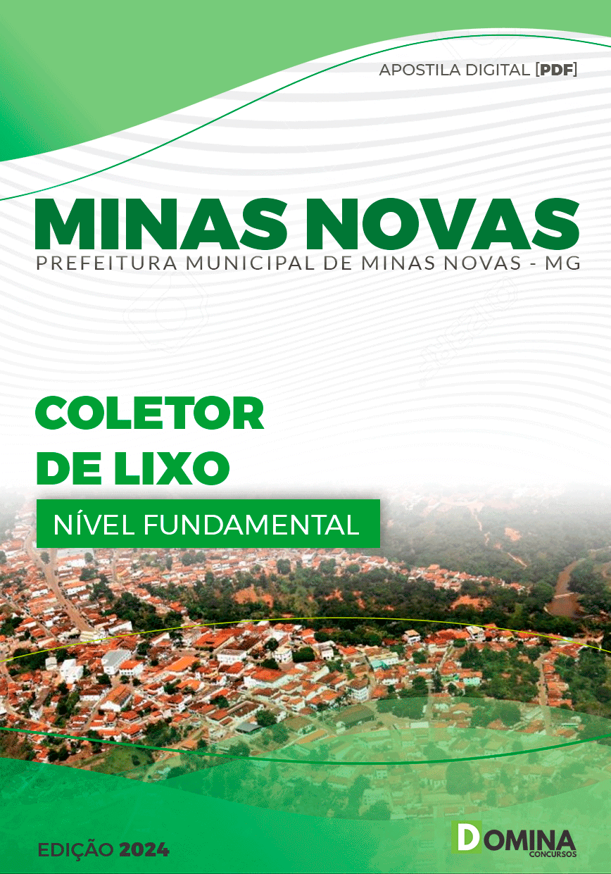 Apostila Pref Minas Novas MG 2024 Coletor Lixo
