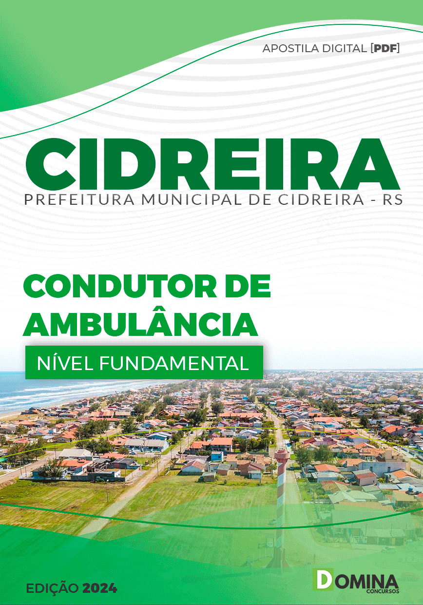Apostila Pref Cidreira RS 2024 Condutor Ambulância