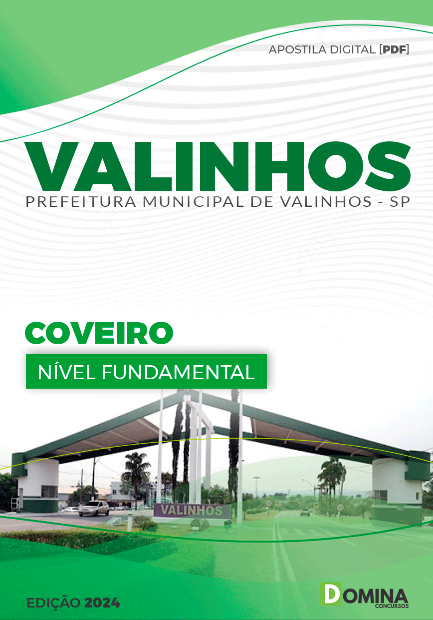 Apostila Pref Valinhos SP 2024 Coveiro