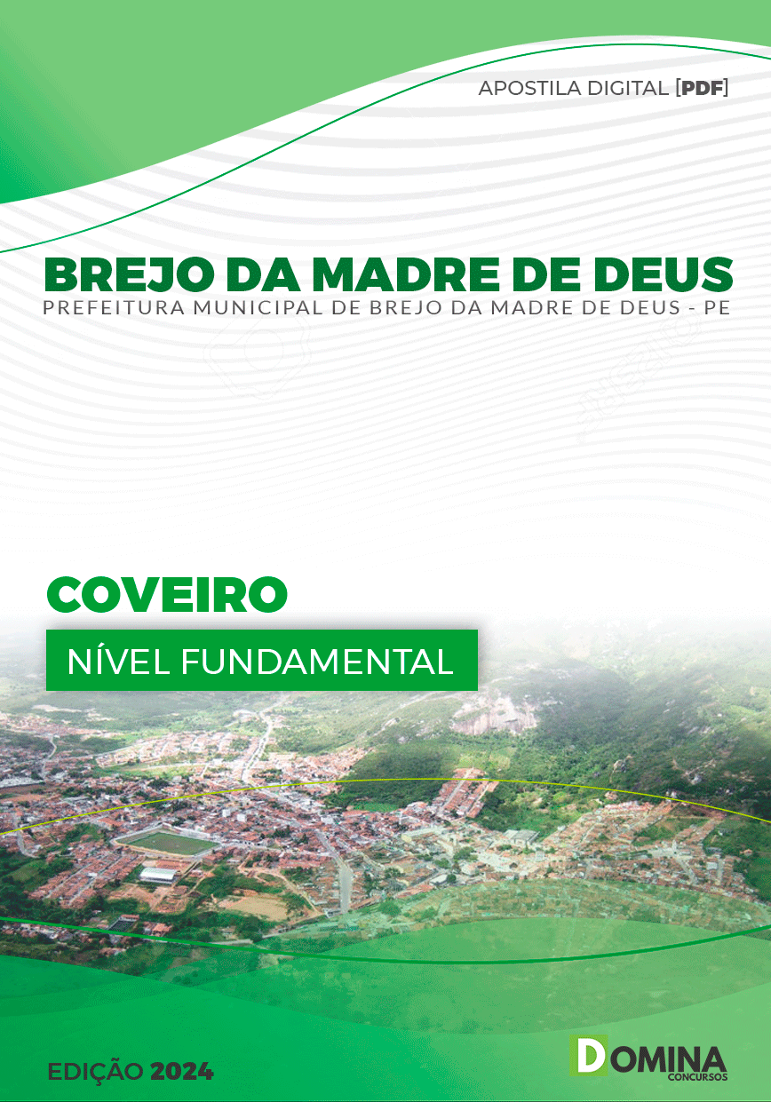 Apostila Pref Brejo da Madre de Deus PE 2024 Coveiro