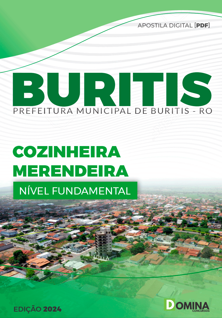 Apostila Pref Buritis RO 2024 Cozinheira Merendeira