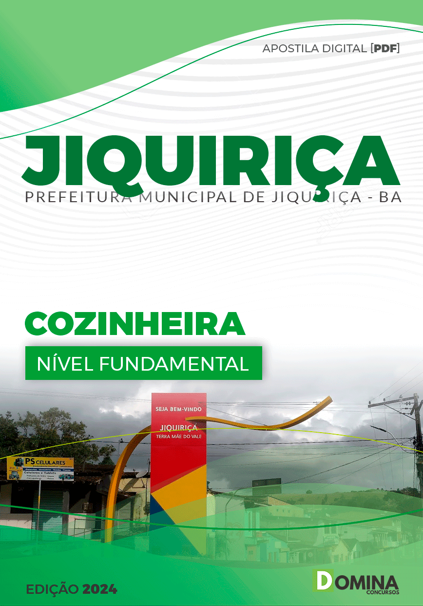 Apostila Pref Jiquiriça BA 2024 Cozinheira
