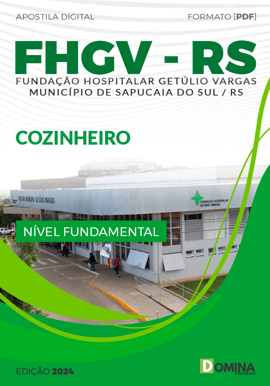 Apostila Concurso FHGV RS 2024 Cozinheiro