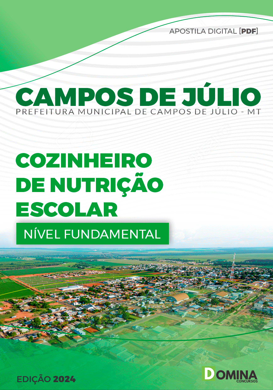 Pref Campos de Júlio MT 2024 Cozinheiro de Nutrição Escolar