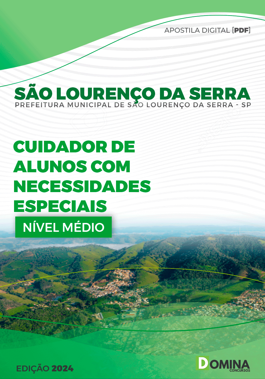 Pref São Lourenço da Serra SP 2024 Cuidador de Alunos