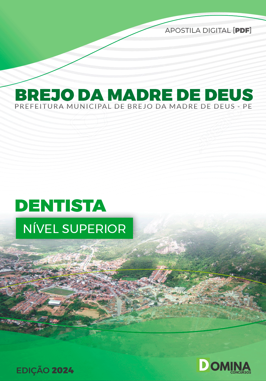Apostila Pref Brejo da Madre de Deus PE 2024 Dentista