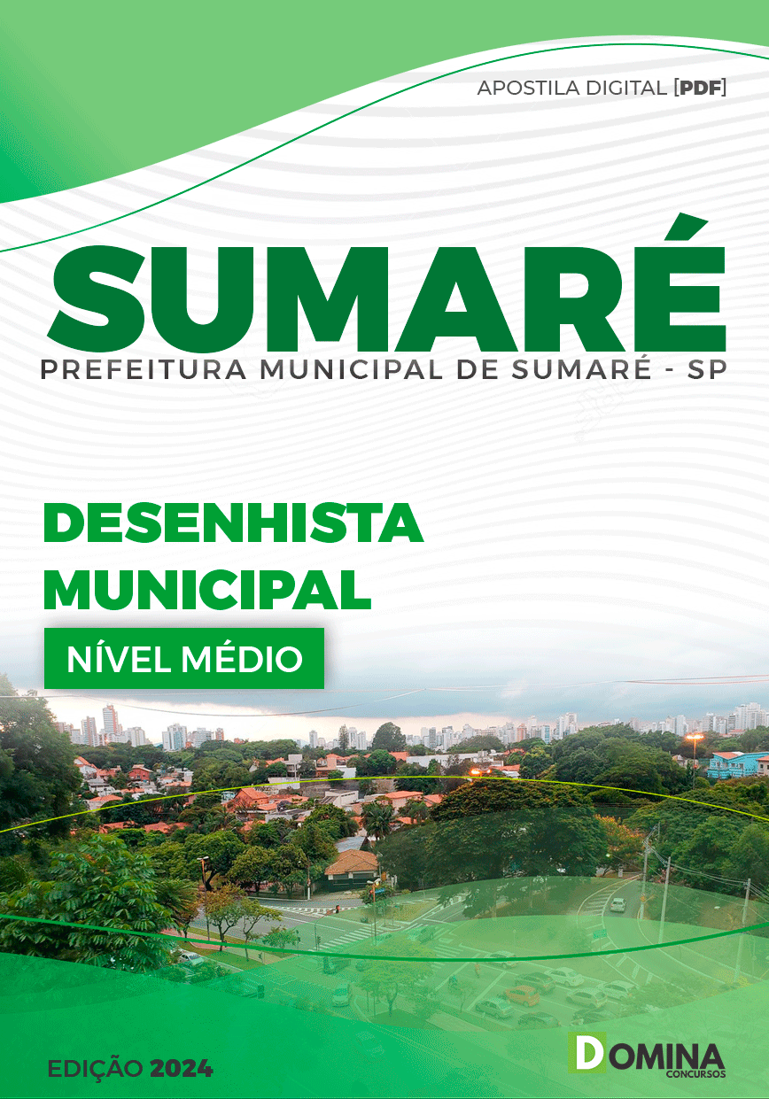 Apostila Pref Sumaré SP 2024 Desenhista Técnico