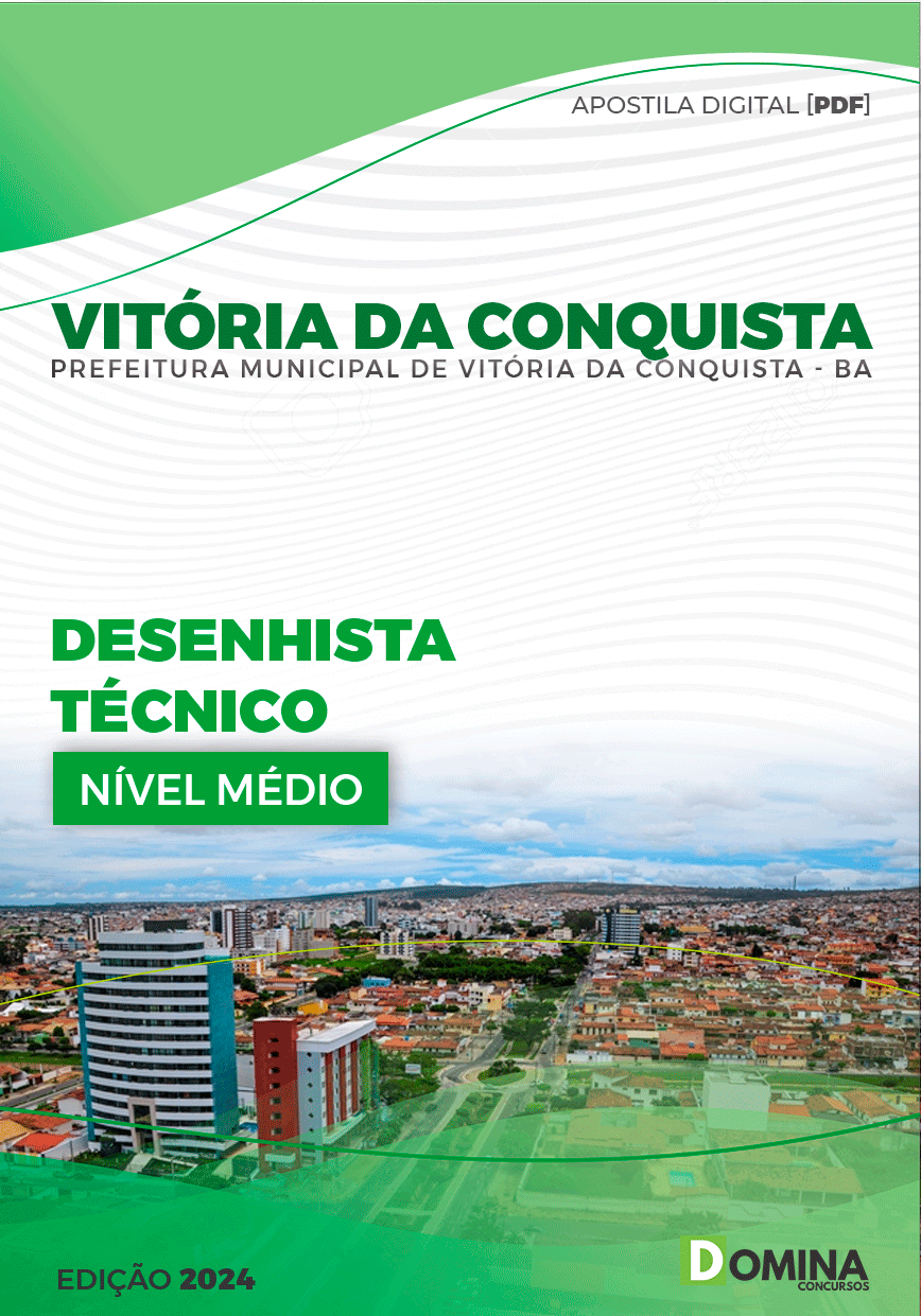 Apostila Pref Vitória da Conquista BA 2024 Desenhista Técnico